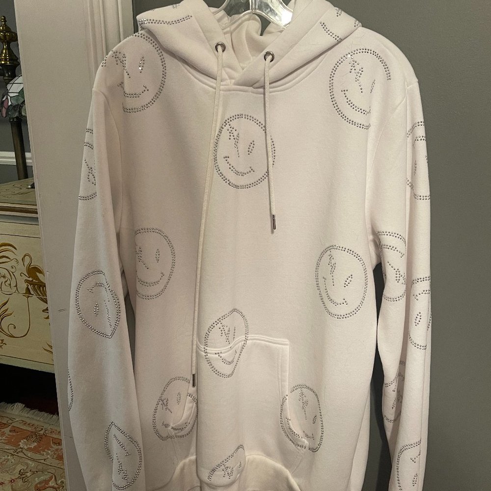 Retro Vert Hoodie, white, Size Large